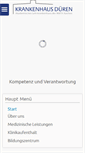 Mobile Screenshot of krankenhaus-dueren.de